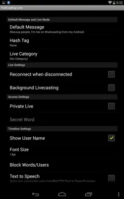 TwitCasting Live android App screenshot 2